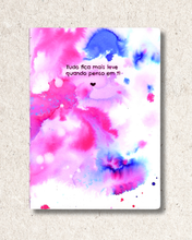 Carregar imagem no visualizador da galeria, Diário "Tudo fica mais leve quando penso em ti"