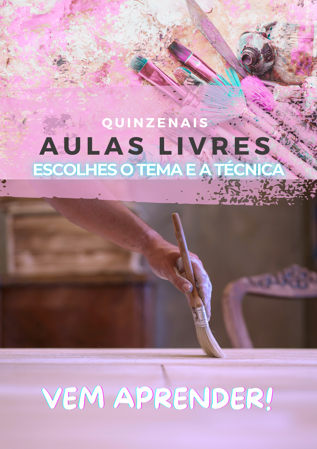 Aulas Livres (quinzenais) -  Uma Viagem Criativa ao Teu Ritmo - 16 de Fevereiro (pack 2 aulas)